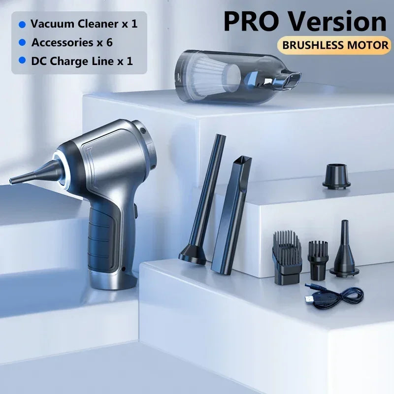 95000Pa Cordless Handheld Vacuum Cleaner - Portable Mini Vacuum for Car, Home, and Desktop Cleaning