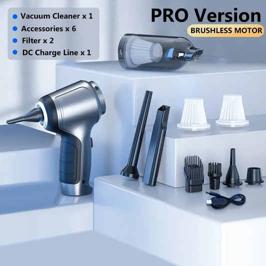 95000Pa Cordless Handheld Vacuum Cleaner - Portable Mini Vacuum for Car, Home, and Desktop Cleaning