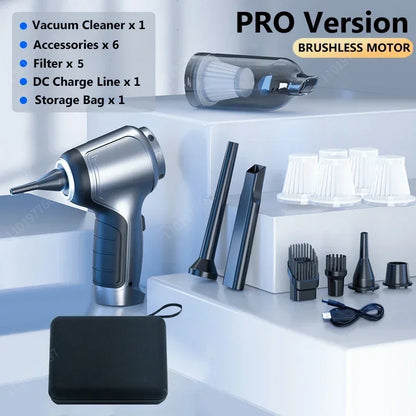95000Pa Cordless Handheld Vacuum Cleaner - Portable Mini Vacuum for Car, Home, and Desktop Cleaning