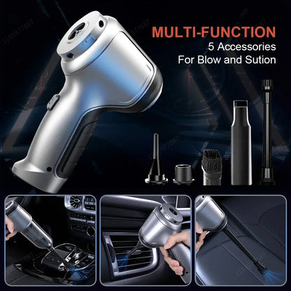 95000Pa Cordless Handheld Vacuum Cleaner - Portable Mini Vacuum for Car, Home, and Desktop Cleaning